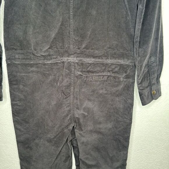 NWT FAHERTY STRETCH CORDUROY UTILITY JUMPSUIT IN WASHED BLACK Small - Picture 8 of 15